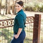 Green Hip Womens The Essentials Extended Long Sleeve Shirt - SLS-EXT-Queensland Workwear Supplies
