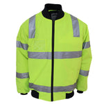 HiVis "Hoop" pattern flying jacket Biomotion tape - 3769-Queensland Workwear Supplies