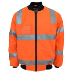 HiVis "Hoop" pattern flying jacket Biomotion tape - 3769-Queensland Workwear Supplies