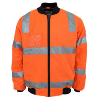 HiVis "Hoop" pattern flying jacket Biomotion tape - 3769-Queensland Workwear Supplies