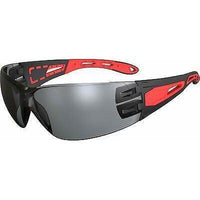 Honeywell Grey Safety Glasses - black/red frame-Queensland Workwear Supplies