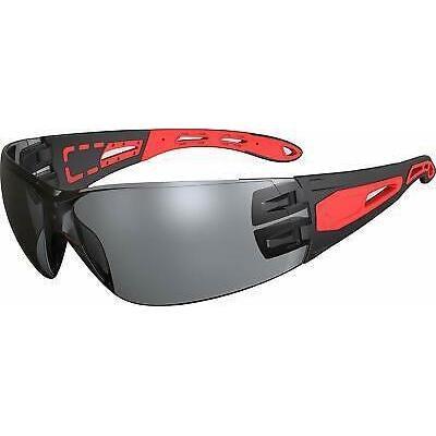 Honeywell Grey Safety Glasses - black/red frame-Queensland Workwear Supplies