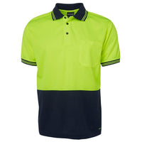 JB's HiVis Short Sleeve Traditional Polo - 6HVPS-Queensland Workwear Supplies