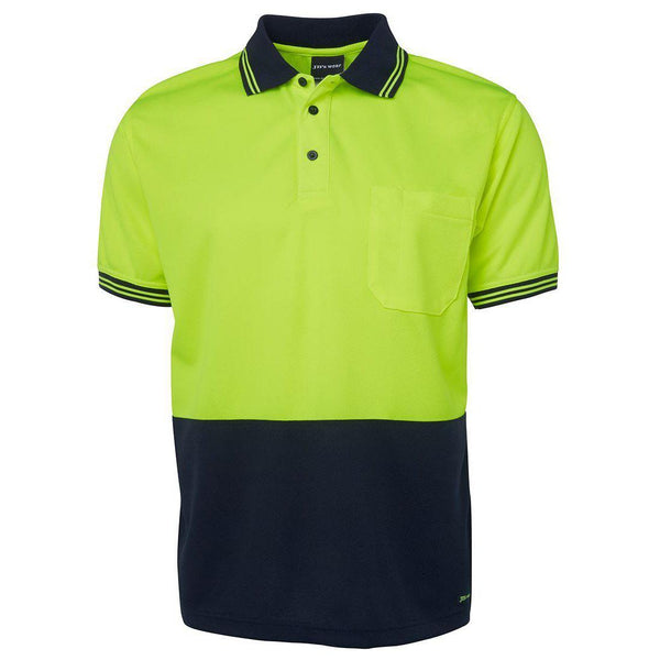 JB's HiVis Short Sleeve Traditional Polo - 6HVPS-Queensland Workwear Supplies