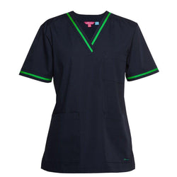 JB's  Ladies Contrast Scrubs Top - 4SCT1