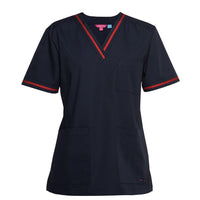 JB's Ladies Contrast Scrubs Top - 4SCT1-Queensland Workwear Supplies