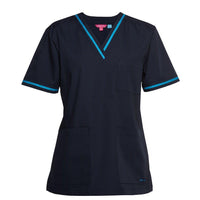 JB's Ladies Contrast Scrubs Top - 4SCT1-Queensland Workwear Supplies