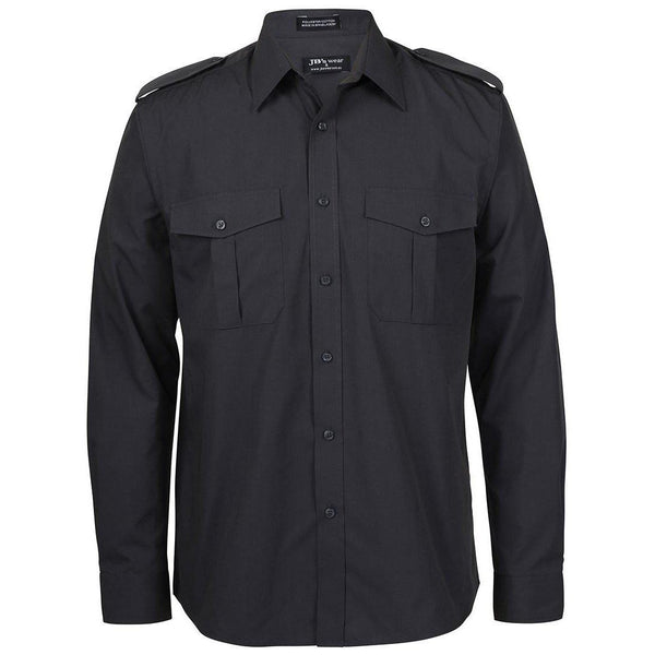 JB's Long Sleeve Epaulette Shirt - 6E-Queensland Workwear Supplies