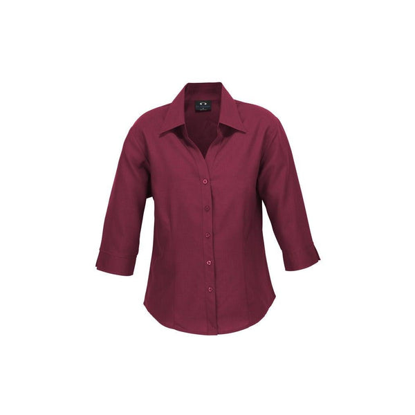 Ladies Plain Oasis 3/4 Sleeve Shirt - LB3600-Queensland Workwear Supplies