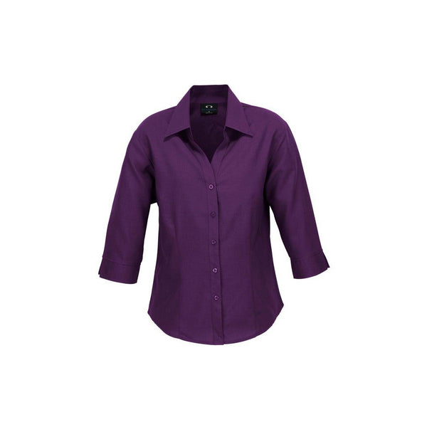 Ladies Plain Oasis 3/4 Sleeve Shirt - LB3600-Queensland Workwear Supplies
