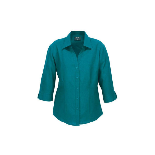 Ladies Plain Oasis 3/4 Sleeve Shirt - LB3600-Queensland Workwear Supplies