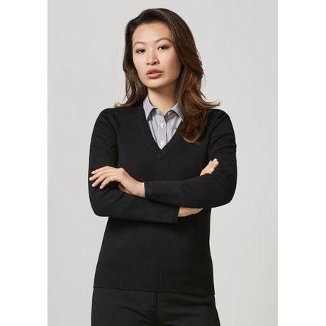Ladies V-Neck Pullover-Queensland Workwear Supplies