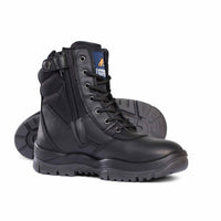 Mongrel Black High Leg ZipSider Boot - 251020-Queensland Workwear Supplies