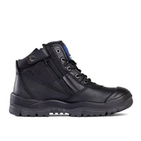 Mongrel Black ZipSider Boot w/ Scuff Cap - 461020-Queensland Workwear Supplies