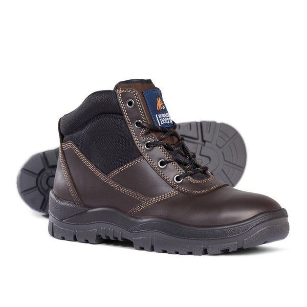 Mongrel Brown Lace Up Boot - 260030-Queensland Workwear Supplies