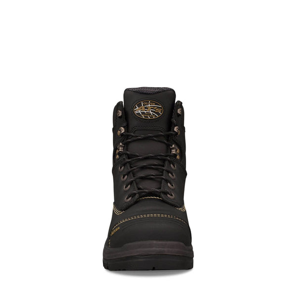 Oliver 150mm Black Lace Up Boot - 55-345-Queensland Workwear Supplies
