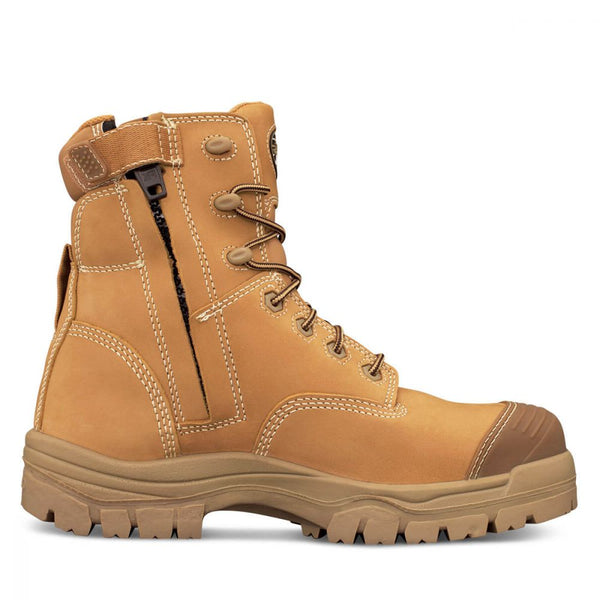 Oliver 150mm Wheat Zip Sided Boot - 45-632Z-Queensland Workwear Supplies