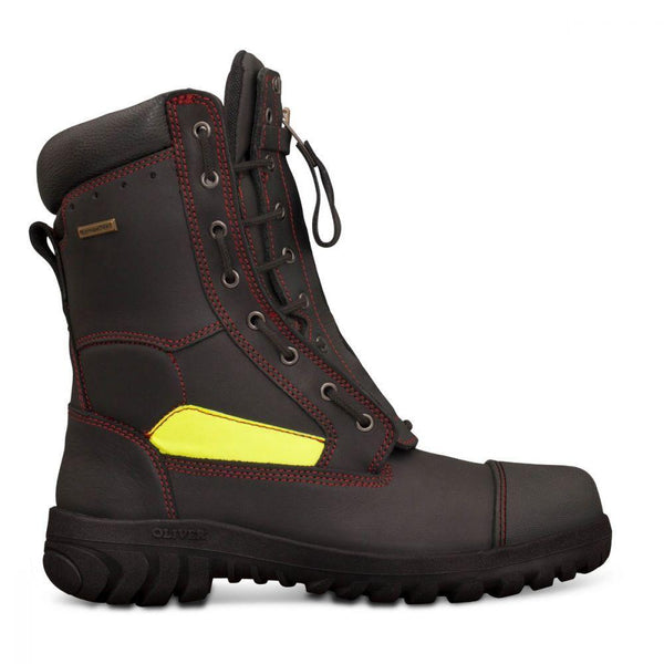 Oliver 230mm Lace Up Structural Firefighters Boot - 66-495-Queensland Workwear Supplies