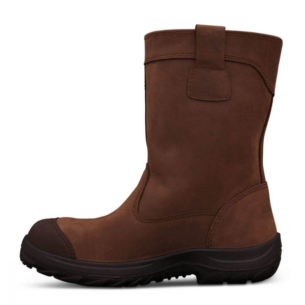Oliver 250mm Brown Pull On Riggers Boot - 34-692-Queensland Workwear Supplies