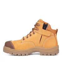 Oliver Left Zip 130mm Wheat Composite Safety Toe Hiker Boot - 45-630Z-Queensland Workwear Supplies