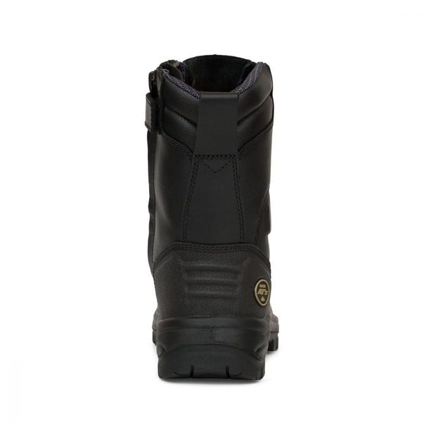 Oliver Left Zip 200mm Hi-Leg Black Boot - 55-380-Queensland Workwear Supplies