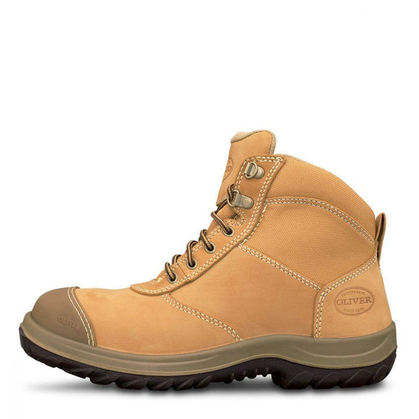 Oliver Wheat Zip Sided Ankle Boot - 34-662-Queensland Workwear Supplies