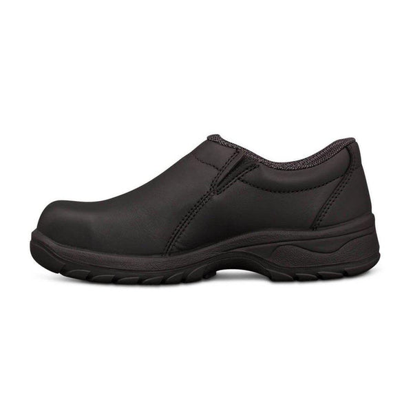 Oliver Womens Black Slip on Shoe - 49-430-Queensland Workwear Supplies