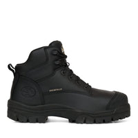 Oliver Zip 130mm Black Composite Safety Toe Hiker Boot - 45-640Z-Queensland Workwear Supplies