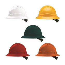Pro Choice V6 Hard Hat Vented Full Brim Ratchet Harness - HHV6FB