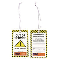 SAFETY TAG -125mm x 75mm - 100 tags-Queensland Workwear Supplies