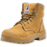 Steel Blue Argyle Zip Sided TPU/Bump Cap Boot - 332152-Queensland Workwear Supplies
