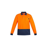 Syzmik Mens Comfort Back L/S Polo - ZH410-Queensland Workwear Supplies