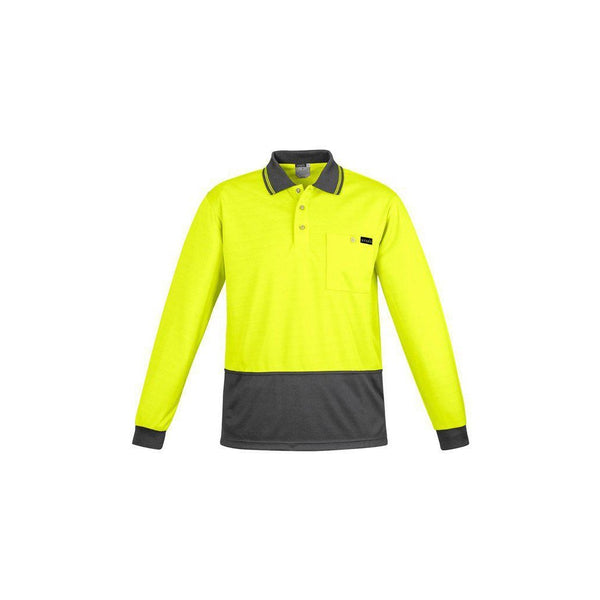 Syzmik Mens Comfort Back L/S Polo - ZH410-Queensland Workwear Supplies