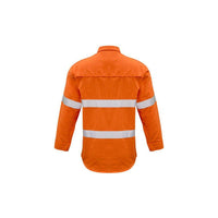 Syzmik Mens FR Closed Front Hooped Taped Shirt - ZW134-Queensland Workwear Supplies
