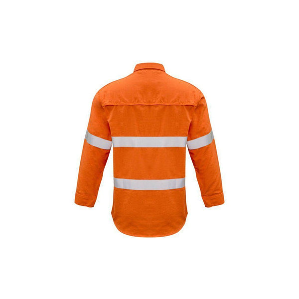 Syzmik Mens FR Closed Front Hooped Taped Shirt - ZW134-Queensland Workwear Supplies