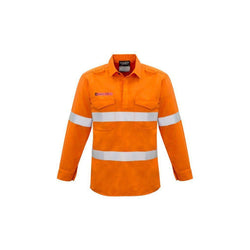 Syzmik Mens FR Closed Front Hooped Taped Shirt - ZW134