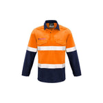 Syzmik Mens FR Closed Front Hooped Taped Spliced Shirt - ZW133-Queensland Workwear Supplies