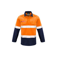 Syzmik Mens FR Closed Front Hooped Taped Spliced Shirt - ZW133-Queensland Workwear Supplies