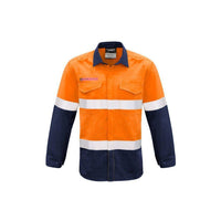 Syzmik Mens FR Hooped Taped Spliced Shirt - ZW132-Queensland Workwear Supplies