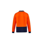 Syzmik Mens Hi Vis Cotton L/S Polo - ZH430-Queensland Workwear Supplies