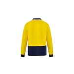 Syzmik Mens Hi Vis Cotton L/S Polo - ZH430-Queensland Workwear Supplies