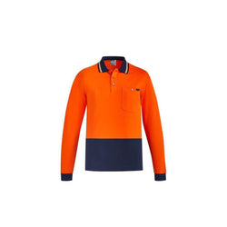 Syzmik Mens Hi Vis Cotton L/S Polo - ZH430