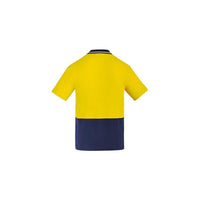 Syzmik Mens Hi Vis Cotton S/S Polo - ZH435-Queensland Workwear Supplies