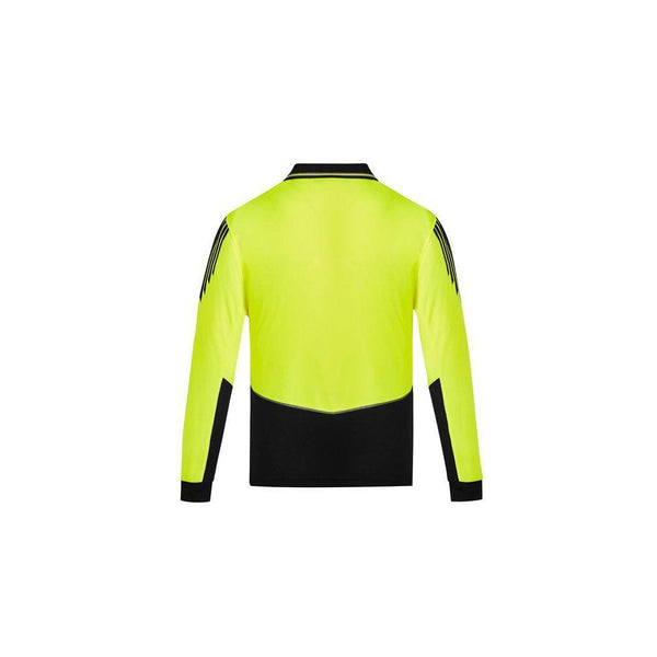 Syzmik Mens Hi Vis Flux L/S Polo - ZH310-Queensland Workwear Supplies
