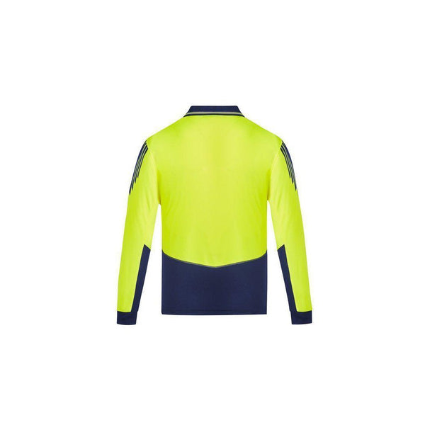 Syzmik Mens Hi Vis Flux L/S Polo - ZH310-Queensland Workwear Supplies
