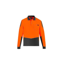 Syzmik Mens Hi Vis Flux L/S Polo - ZH310-Queensland Workwear Supplies