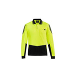 Syzmik Mens Hi Vis Flux L/S Polo - ZH310-Queensland Workwear Supplies