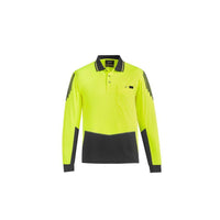 Syzmik Mens Hi Vis Flux L/S Polo - ZH310-Queensland Workwear Supplies