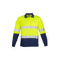 Syzmik Mens Hi Vis Spliced Polo - Long Sleeve Hoop Taped - ZH235