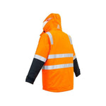 Syzmik Mens HiVis 4-in-1 Waterproof Jacket - ZJ532-Queensland Workwear Supplies